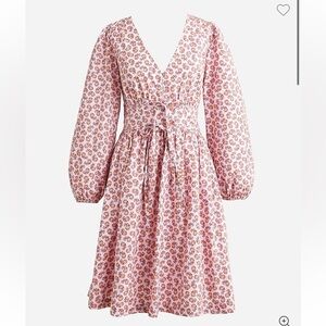 J. Crew Pink Floral Mini Dress